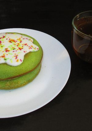 عکسی از دستور مینی کیک  با طعم چای ماچا