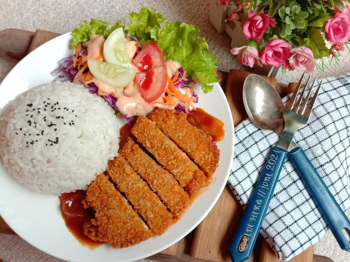 Bagaimana Menyiapkan Chicken Katsu Saus Teriyaki, Lezat Sekali