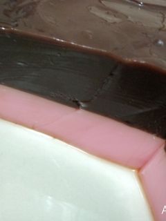 Foto resep Pudding Coklat Stroberi dan Vla Nutrijell