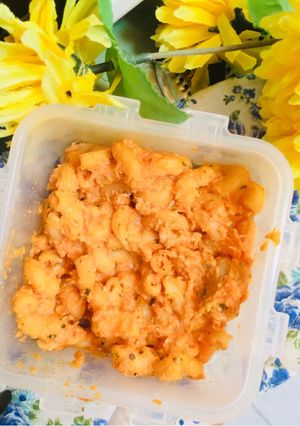 Foto resep Macaroni with homemade roasted tomato sauce (mpasi 9+)