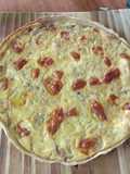 Quiche de cebolla y queso
