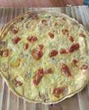 Quiche de cebolla y queso