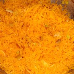 Zarda (sweet rice) A picture of Zarda (sweet rice).