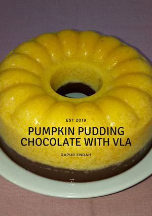 Foto resep Pumpkin Pudding Chocolate with Vla