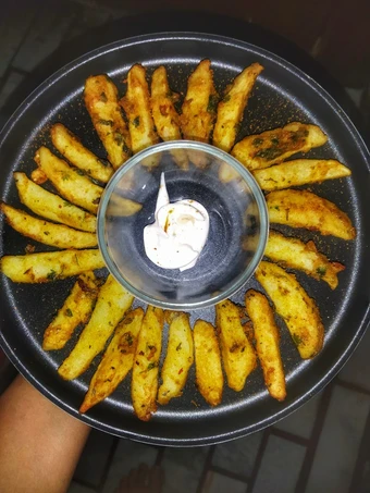 Easy Way Make Crispy potato wedges which Delicious