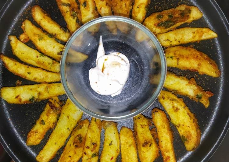 Simple Way to Prepare Homemade Crispy potato wedges