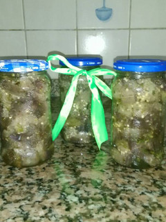 Una foto de Berenjenas al escabeche