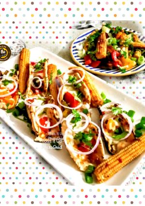 A picture of Mini Veg Corn Tacos.