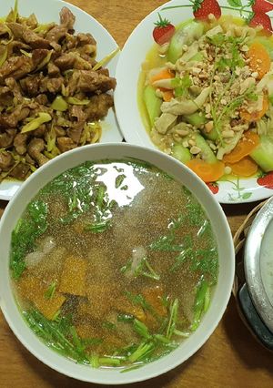 Hình của món Thịt rim xả nghệ.