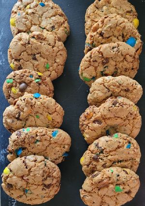 Une photo de Cookies au m&m's