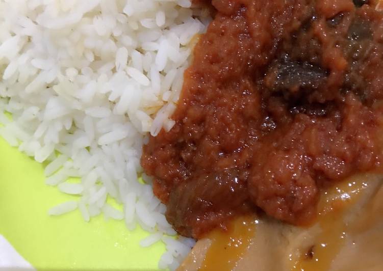 Get Healthy with Moi moi and stew with rice