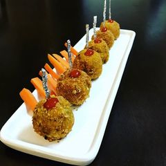 A picture of Potato Cheese Balls.
