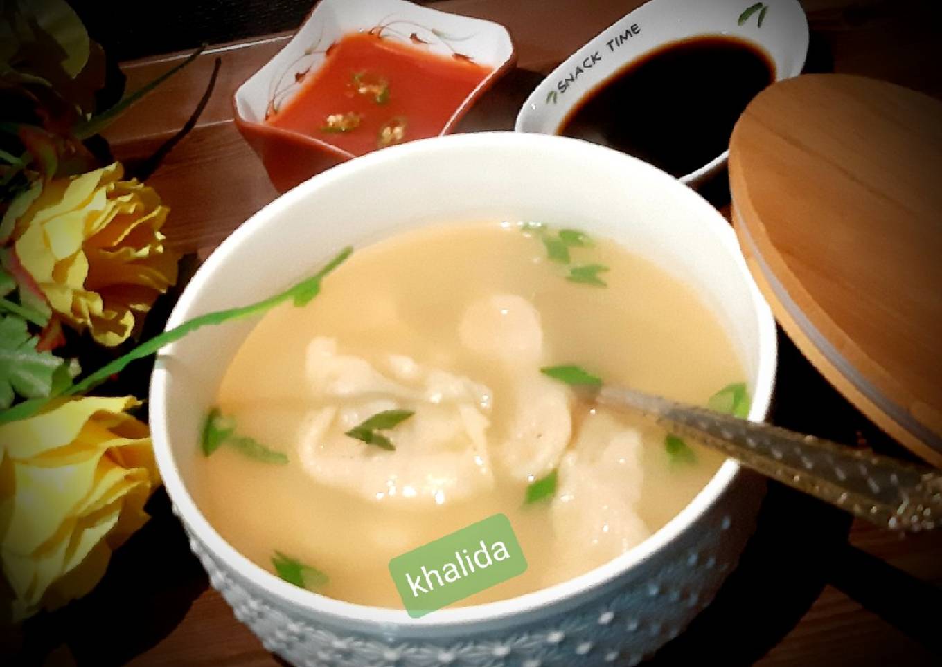 Dumpling soup