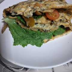 Una foto de Sándwich de tortilla