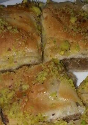 صورة لوصفة بقلاوة الجوز