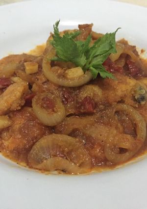 Foto resep Udang goreng pedas manis