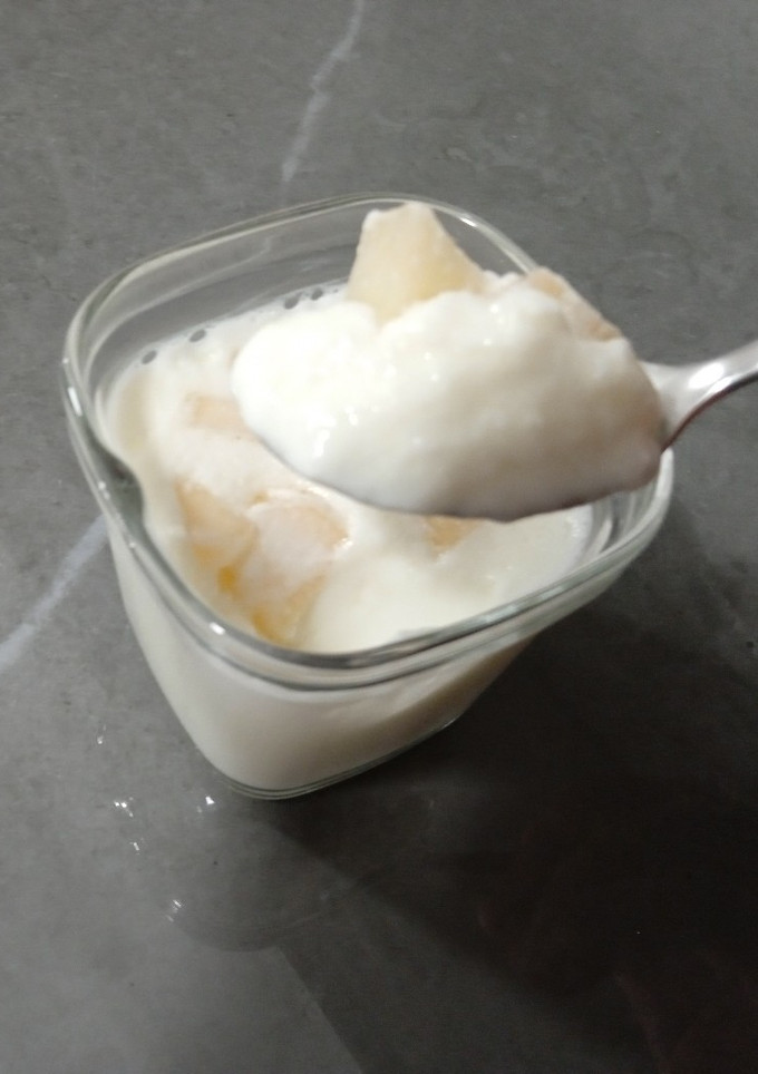Una foto de Yogur de pera