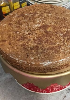 Foto de Bolo De Laranja Feito Com Massa Base De Pão De Ló Natural SEM FARINHA DE TRIGO 100% NATURAL
