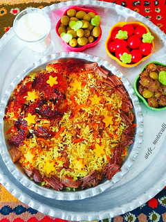 عکسی از دستور هویج پلو با گوشت گوسفند