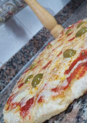 Una foto de Pizza casera