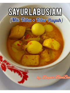 Foto resep Sayur Labu Siam (mix Tahu + Telur Puyuh)