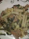Guisado de papas y algunas verduras