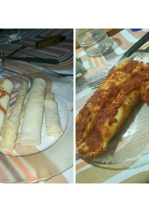 Una foto de Panqueques para canelones o dulce de leche