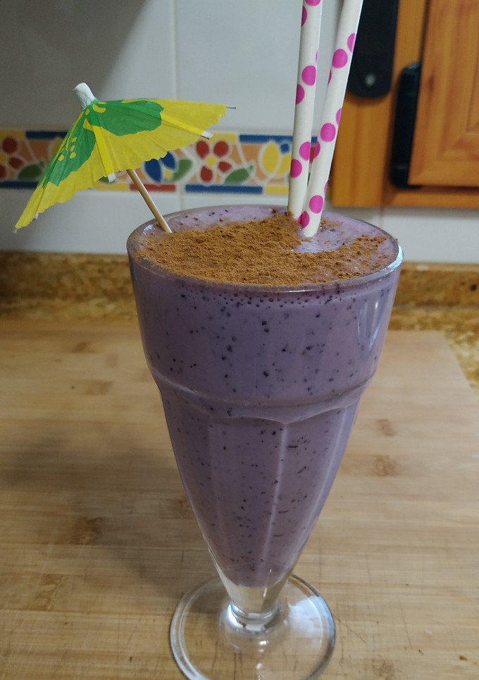 Una foto de Batido de Arándanos