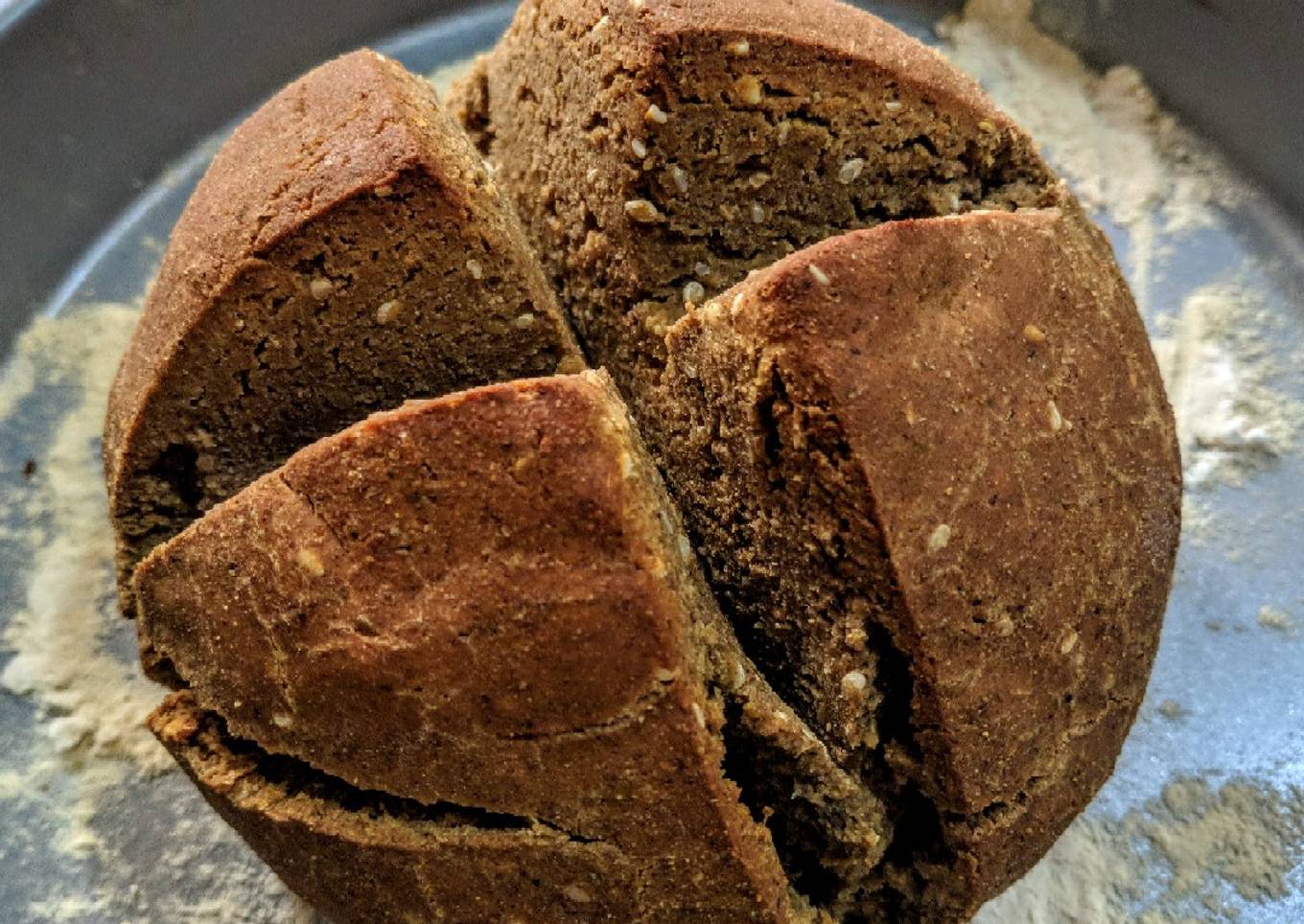 PAN Rústico🍞de Harina de Lentejas y Zaatar...!😋