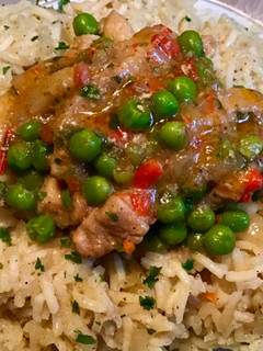 Zöldborsós sertéscsíkok recept fotója