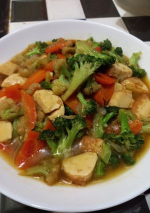 Foto resep Cah tahu sutra & sayuran