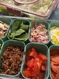Salad bar at home