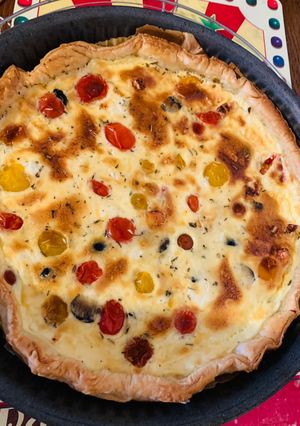 Une photo de Quiche méditerranéenne