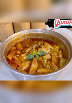 صورة لوصفة تبسي دجاج بالبطاطا