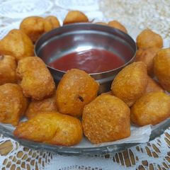 A picture of Moong dal ki mangodiya.
