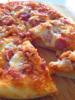 Foto resep Pizza with bolognese sauce