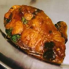 A picture of Sweet and spicey northeastern Indian fish.