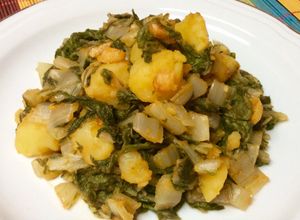 Foto principal de Acelgas con patatas rehogadas al pimentón
