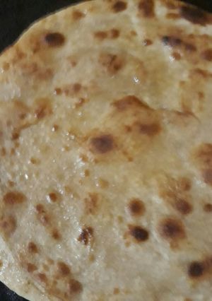 A picture of Deesi ghee ka partha.