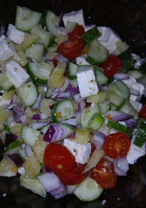 Görög saláta recept fotója