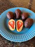 Bombom de morango fit