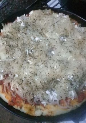 Una foto de Pizza casera