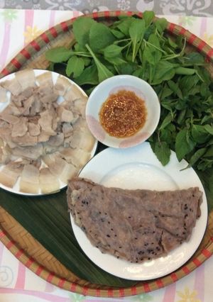 Hình của món Bánh đập quê " Choa "( Hà Tĩnh ).
