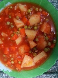 صورة لوصفة بسله (بازيلا) بالجزر والبطاطس بالطريقه الدمياطى
