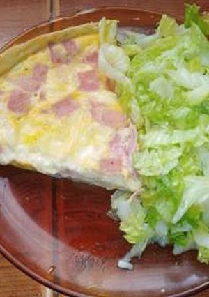 Una foto de Tarta de jamón y queso