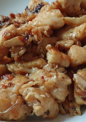 รูปของ อกไก่ผัดโชยุ