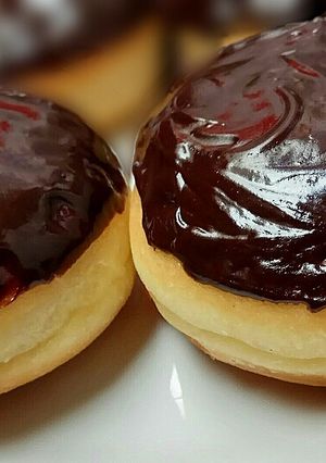 Foto resep Donat Empuk topping Cokelat