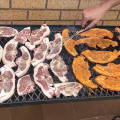 A picture of Braai Chops and Steak With A Homemade Marinade.