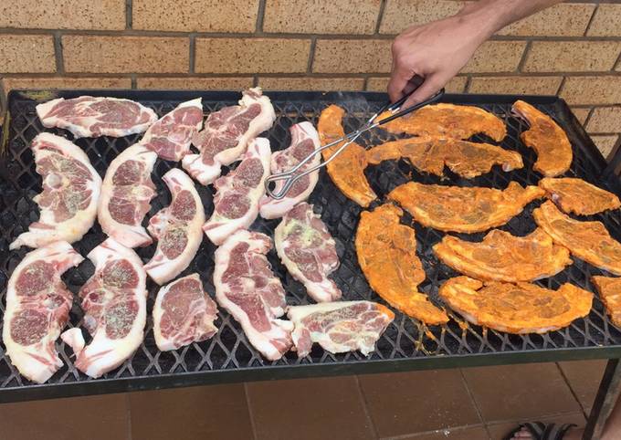 Braai Chops and Steak With A Homemade Marinade