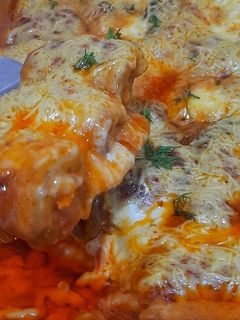 صورة لوصفة غراتان لفائف الباذنجان